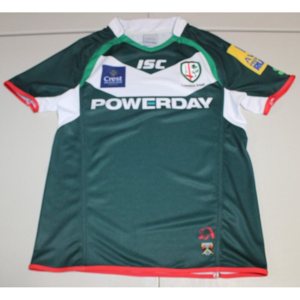 London Irish Rugby Union Team POWERDAY 2022-2023 Jersey Shirt Top Small ISC